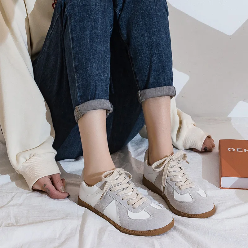 Brand 2026 Shoes for Women Sneakers Low (1cm-3cm) Lace-up Breathable Casual Women Shoes Fashion Plus Size 44 Couple Shoes Women