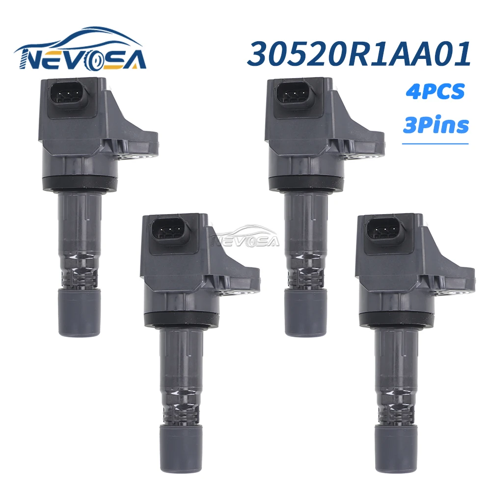 

4 шт. катушка зажигания 30520-R1A-A01 для 2012-2015 Honda Civic Acura ILX 2012 2013 2014 2015 30520R1AA01 UF672 921-2152