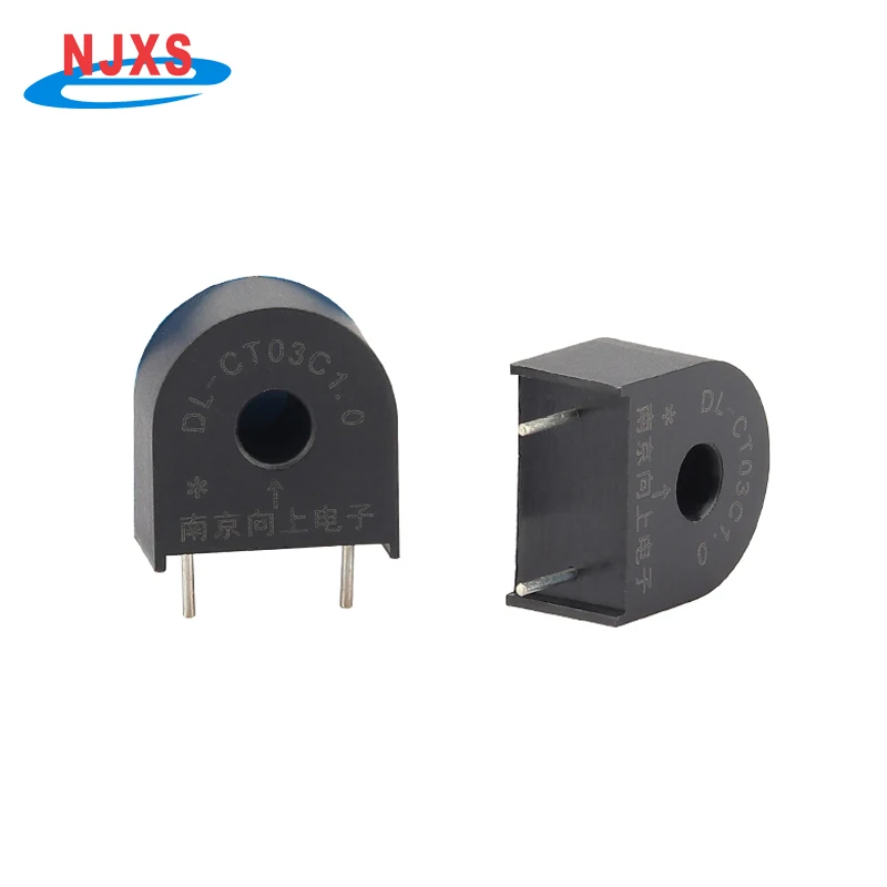 Micro Precision Current Transformer PCB Mount AC CT 5A 5mA 10A 10mA 5mA 20A 10mA 0~24A DL-CT03C 1000/1 2000/1 Mini Sensor NJXSE