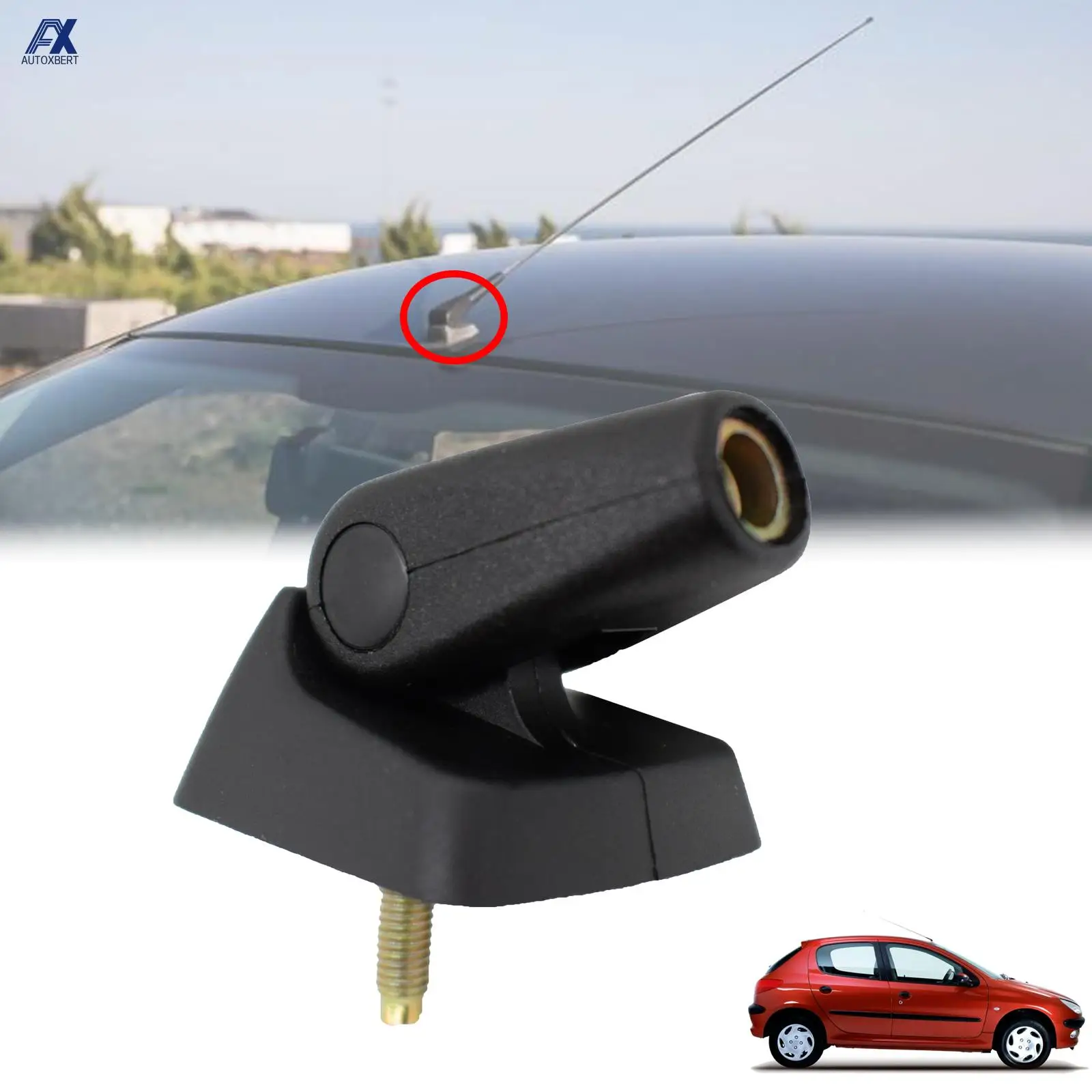 

Car Roof Aerial Antenna Mount Base For Peugeot 106 205 206 306 309 405 406 806 For Citroen AX BX C15 Berlingo Xsara Saxo 656110