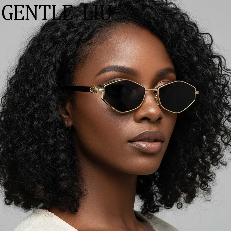 

Hexagon Punk Sunglasses Women 2025 Luxury Brand Vintage Polygon Outdoor Travelling Sun Glasses Driving Eyewear For Ladies UV400