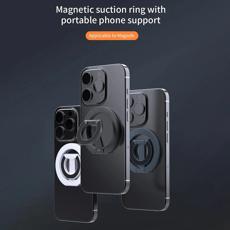 

НОВЫЙ двусторонний магнитный держатель для телефона с подставкой MagSafe, магнитная ручка для iPhone 16, 15, 14, держатель-подставка для Huawei Xiaomi
