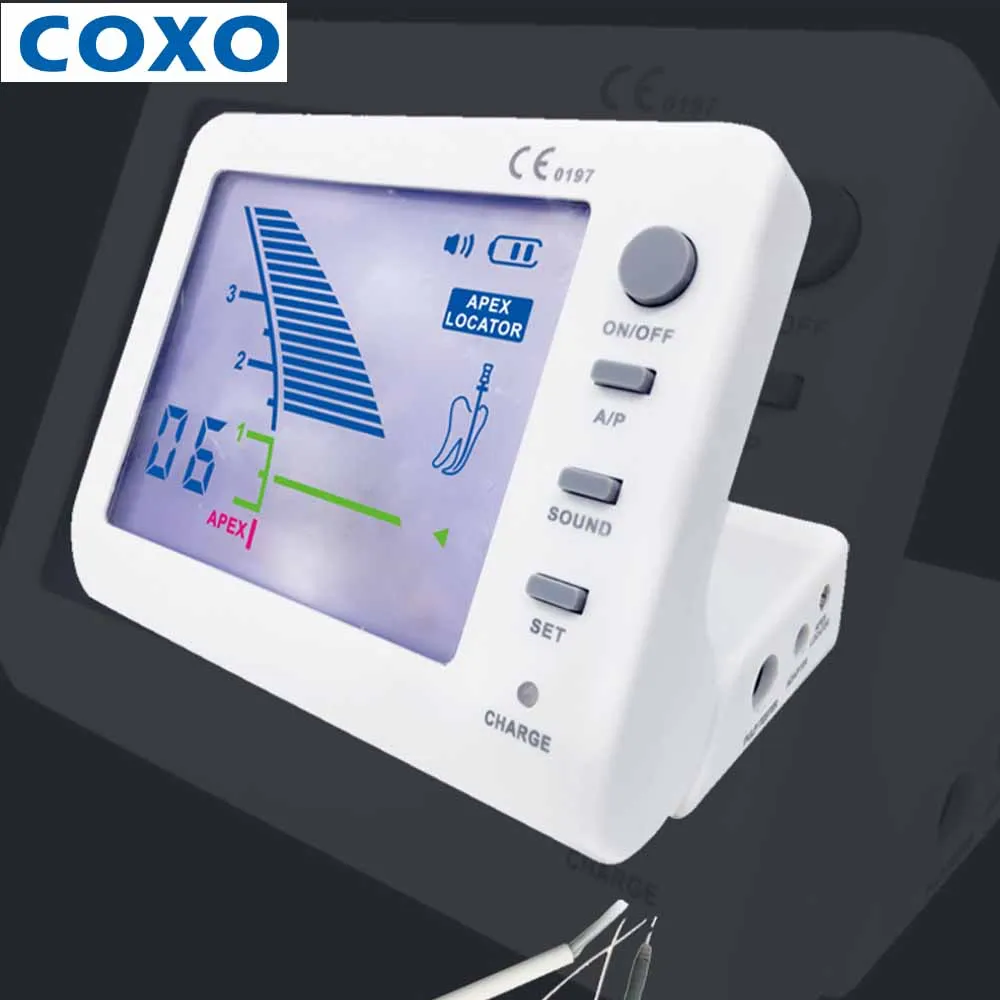 COXO C-Root I (VI) Dental Root Apex locator Root Canal Length Measurement And Pulp Vitality Testing Function 2 in 1 Dental Tool