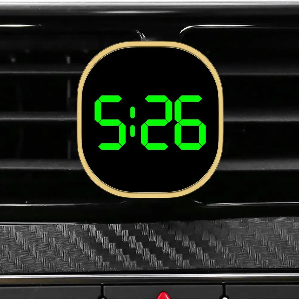 Fashionable Car LED Clock Touch-Control Dashboard Watch with LED Display Light for Fridge RV Classroom Travel Vehicle ﻿
