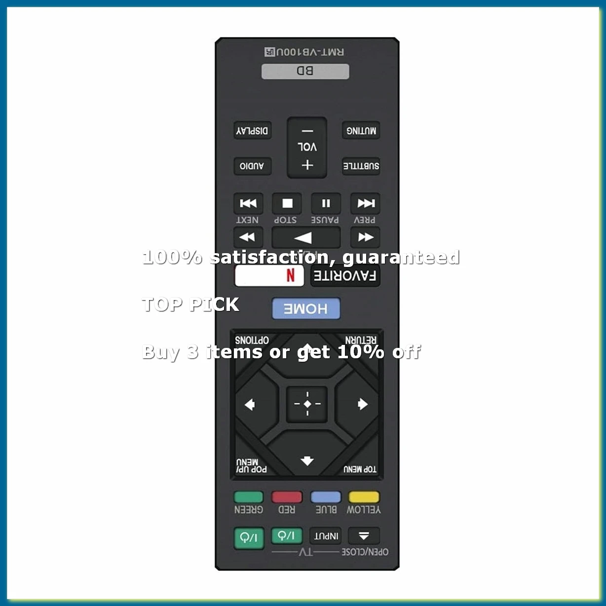 Remote Control for Blu-Ray Player VB100U BX350 BX550 BX650 S1500 S2500 S2900 S3500