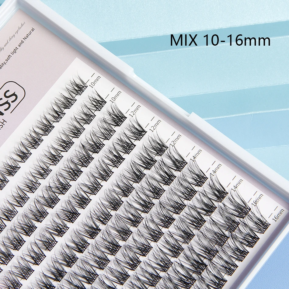 IGUIONSS Lash Clusters DIY Eyelash Extensions 120 Clusters Lashes 10-16mm 10 Styles C D dd Curl Individual Lashes