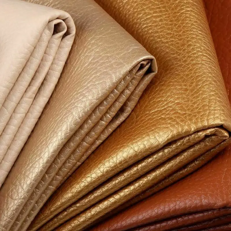 140*50cm Artificial Soft Synthetic Leather Fabric Litchi Faux PU Leather For Diy Upholstery Sofa Slipcover Bag Jewelry Sew Craft