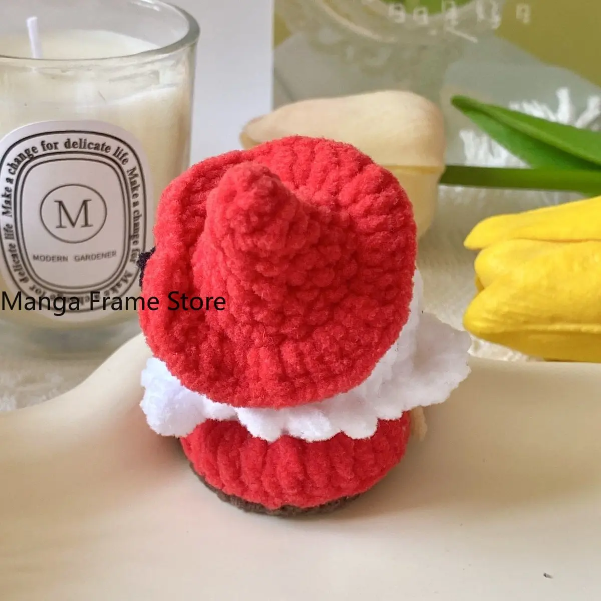 Genshin Impact Klee Hand Crocheted Soft Candy Keychain Bag Charm Handmade Cute Anime Figures Toys Display Halloween Fans Gift - view 4
