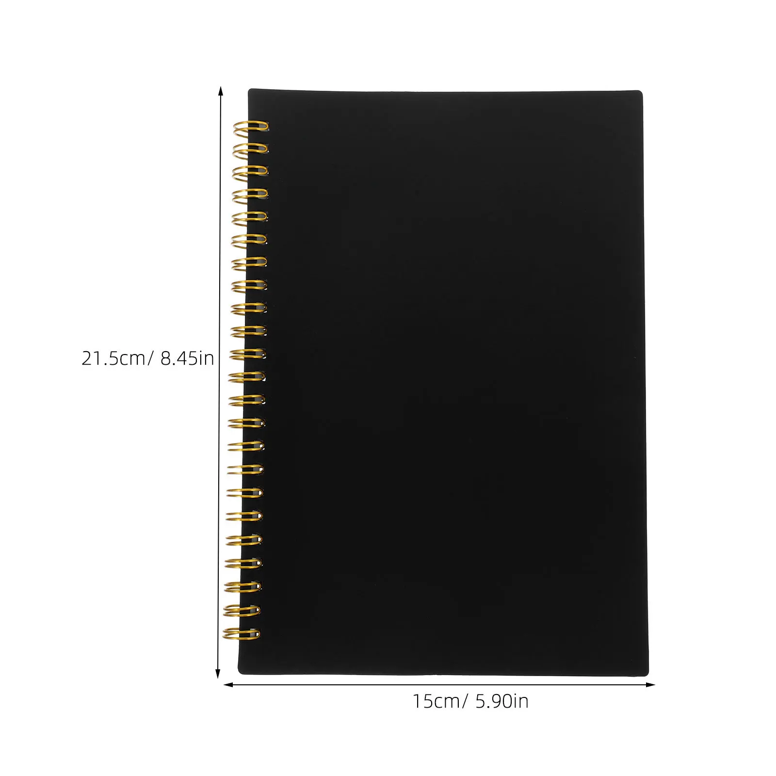 Planificador de cuaderno de presupuesto, páginas rayadas, tapa dura encuadernada de doble cable, cubierta de Pp resistente para inventario de contabilidad de negocios en el hogar, 2 uds.