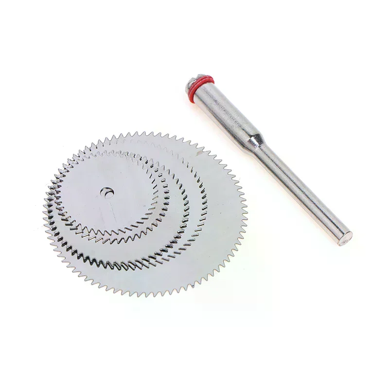 6Pcs/set Stainless Steel Slice Metal Cutting Disc With 1 Mandre For Rotary Tools 16 18 22 25 32mm Cutting Disc Hand Tools