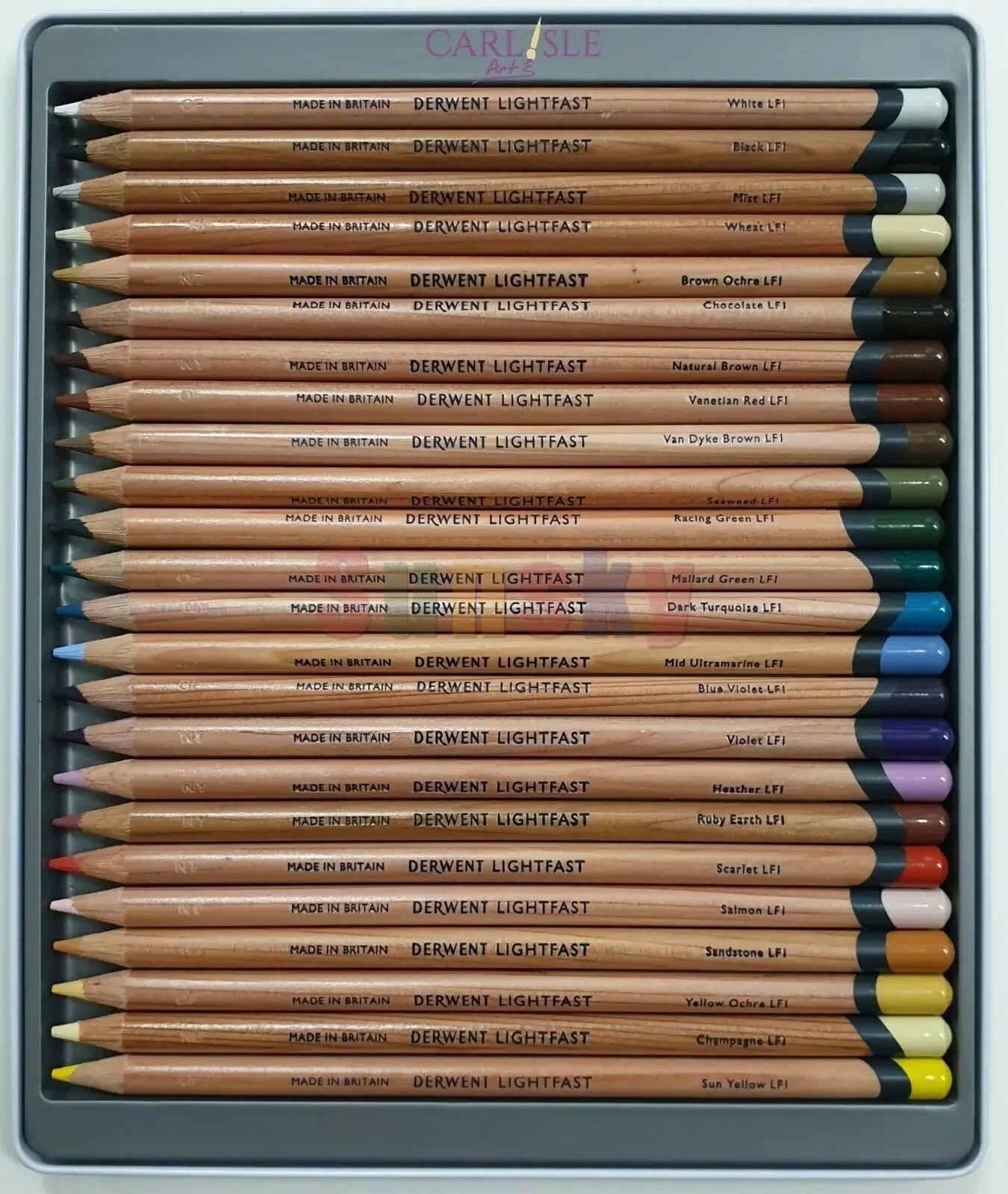 12 24 36 72 Color Artist Derwent Lightfast Oil Colored Pencils Wood Soft