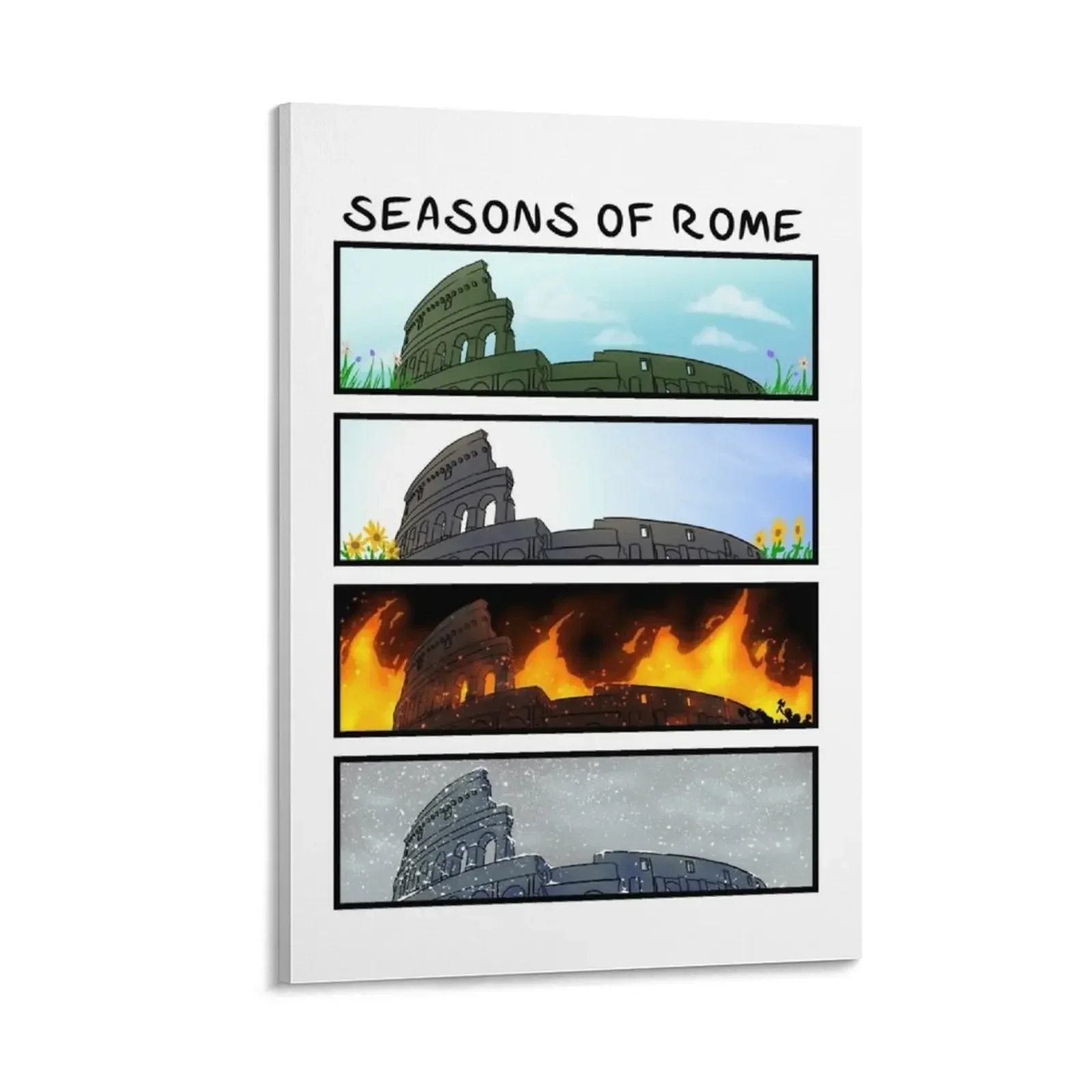 

Seasons of Rome Canvas Painting wallpapers home decor luxury home decor Decorative painting for bedroom ornaments for home