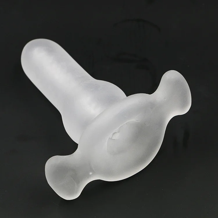 Silicone transparent multifunctional adult hollow anal plug anal expander