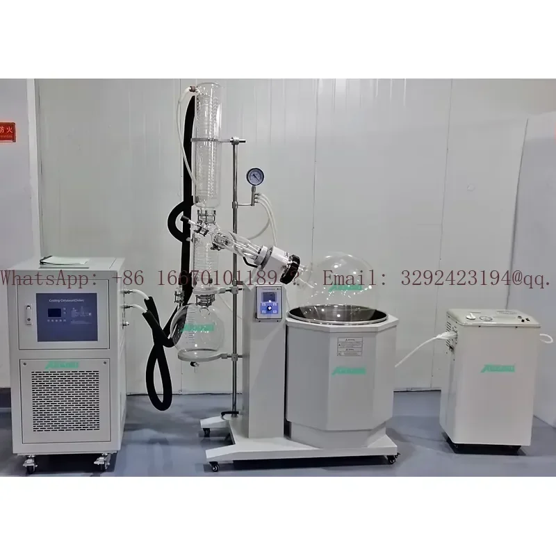 2025 Newest Type 20L Syrup Falling Film Vacuum Rotary Evaporator