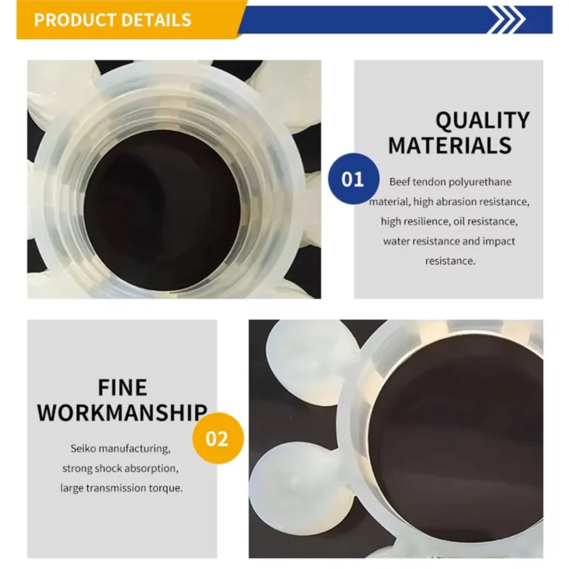 MAKE-Coupling 8, Pflaumenpufferblüten-Pad, achteckige Stierverstärkung, Polyurethan, MT8, Bau-Aufzugs-Puffer-Pad
