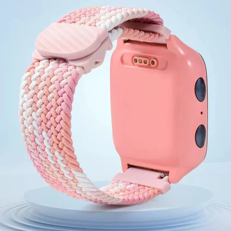 Pleciony nylonowy magnetyczny pasek do zegarka 15mm/17mm, oddychający elastyczny pasek na nadgarstek dla dziecięcych smartwatchów, pasuje do smartwatchów Xiaomi i Mitu R. — zdjęcie produktu 2
