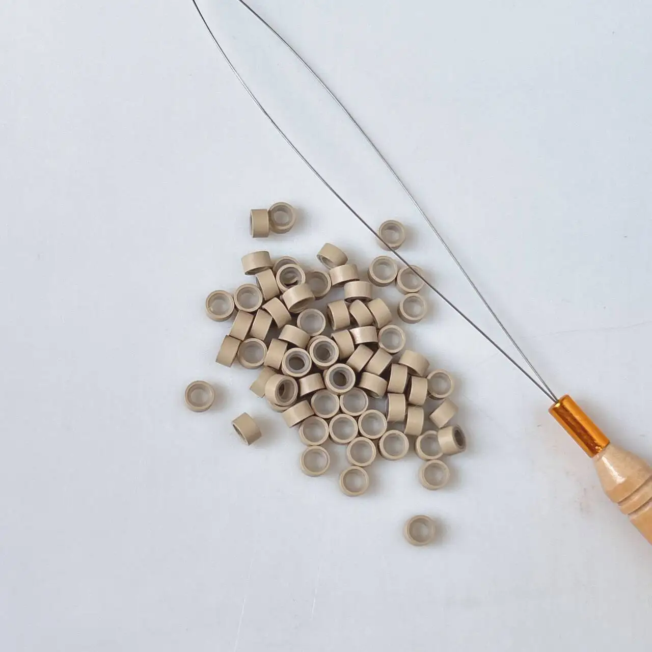 100 قطعة 503030 سيليكون الشعر الخرز 8 ألوان حلقة نانو الشعر التمديد مايكرو الخرز صالون مصفف الشعر Dreadlock أدوات الشعر التمديد #5