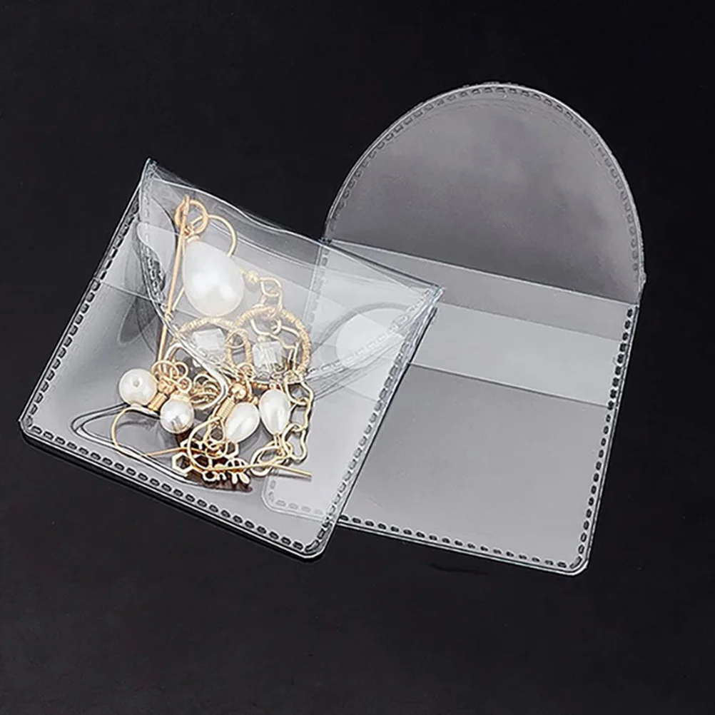 100Pcs Coin Collection Bag Transparent Pouches Wearresistant PVC Material Collector Gift Coin Storage Bag Transparent Pouches