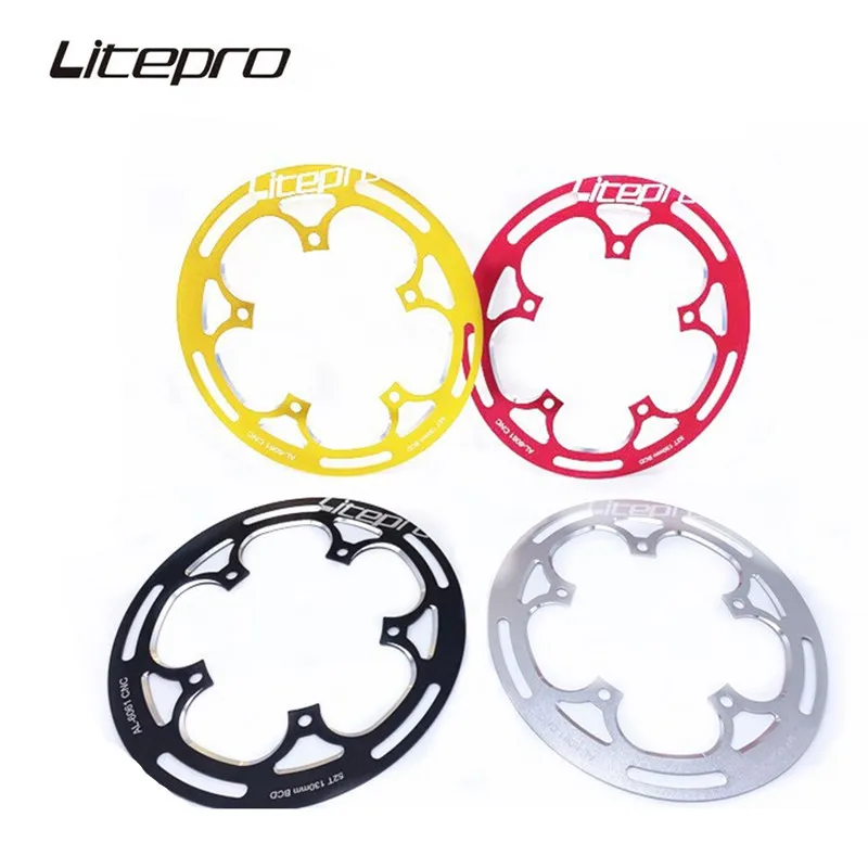 Liteproelite Bicycle Chainwheel Protector 52T 53T 54T Chainwheel Guard Plate For 130BCD Crank Sprocket