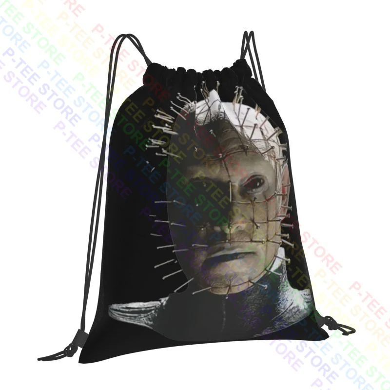 Hellraiser Pinhead Hell On Earth Horror Movie Halloween Drawstring Bags Gym Bag Backpack Bags For Travel