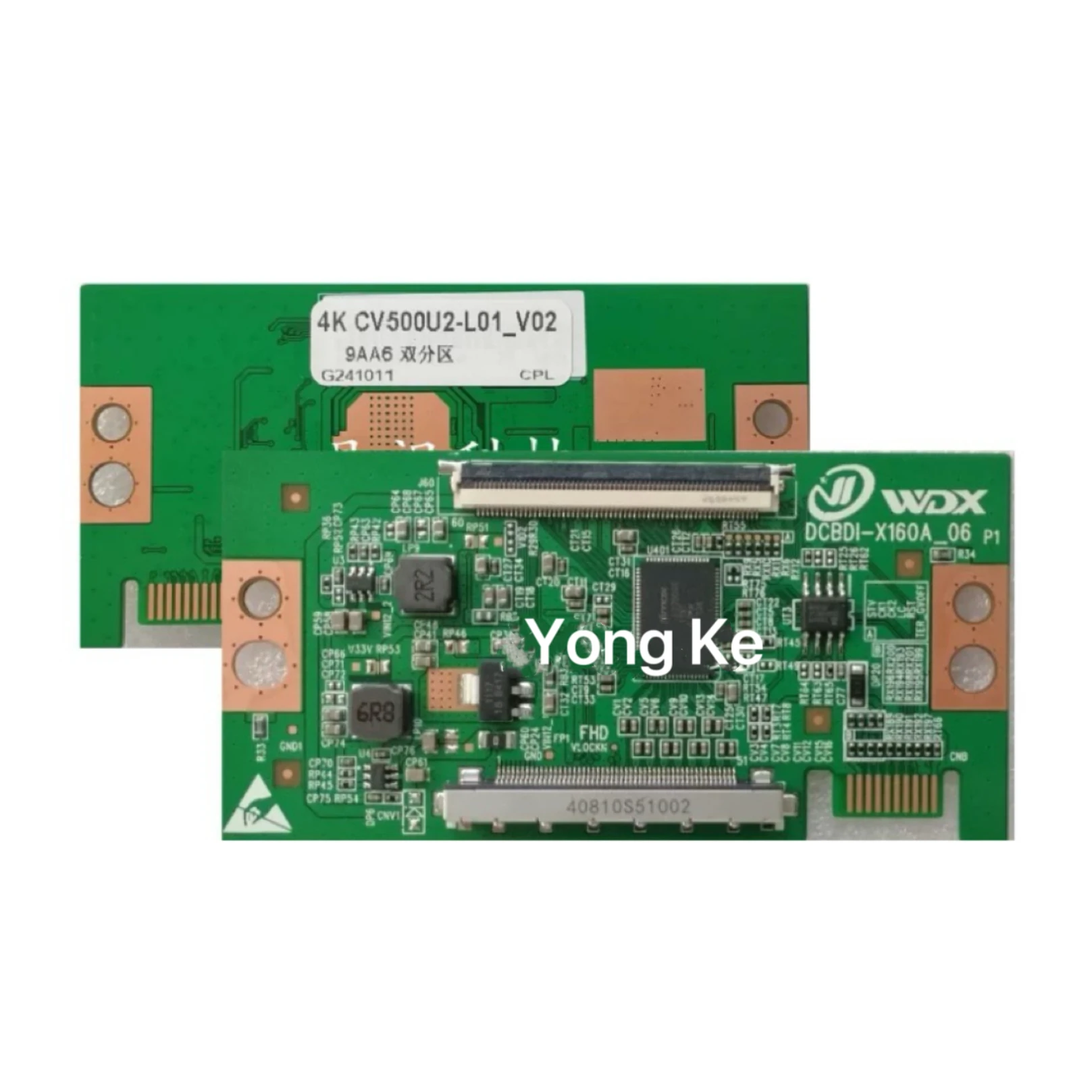 1 peça placa lógica recém-atualizada CV500U2-L01_V02 4k 2k porta única 60pin