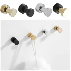 Creative Brass Self-Adhesive Keys Holder Bathroom Kitchen Wall Hanger Robe Hook Hanging Rack For Clothes Bag Hat