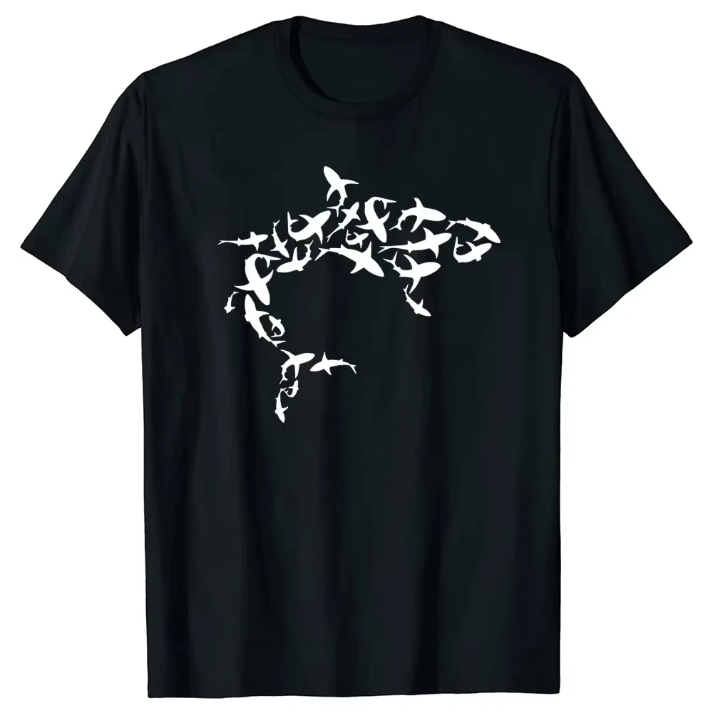 

Great White Shark Enthusiast Marine Biology Animal Science T-shirt Crew Neck Streetwear Women's Clothing Graphic T Shirts Y2K
