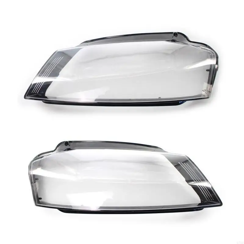 

87HE For 2008-2012 8P RS3 Car Left Right Headlight Headlamp Clear Len Cover