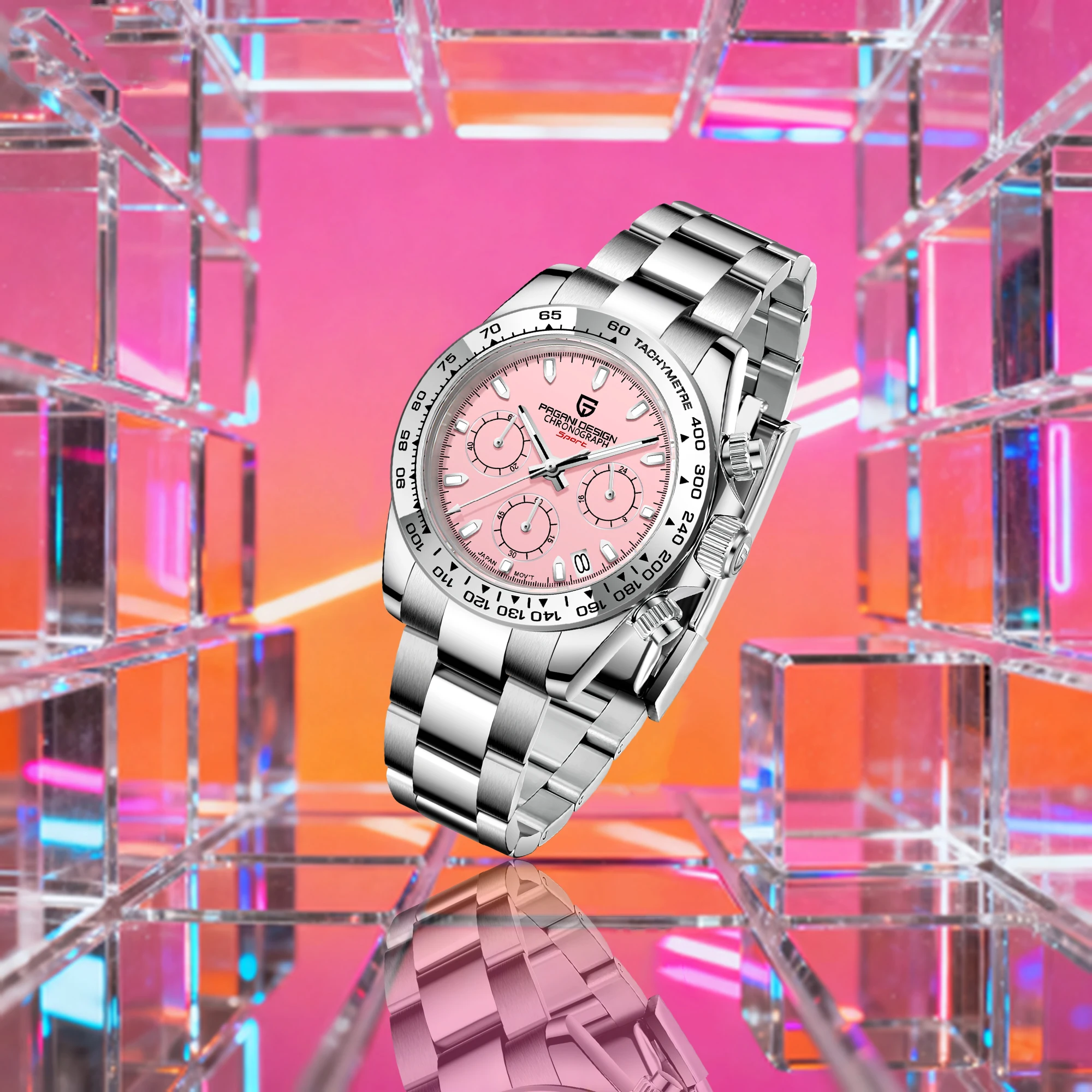 

Новые кварцевые часы PAGANI DESIGN, унисекс, повседневные, с тремя стрелками, тахиметром, светящимся циферблатом, автоматической функцией даты, мужские, водонепроницаемость 10 бар, для дайвинга