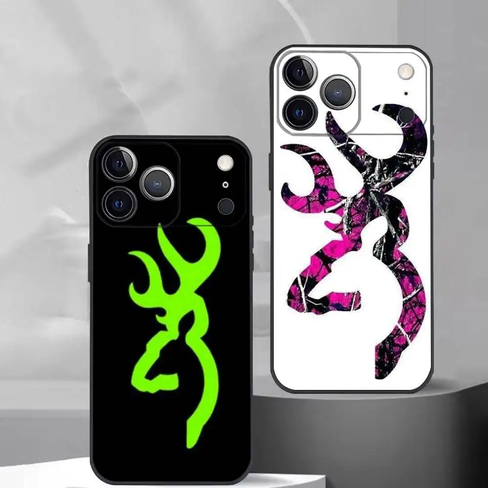 

Cool B-BrowningS Phone Case For iPhone 17, 16,15,14,13,12,11 Plus,Pro Max, Others Soft Black Cover