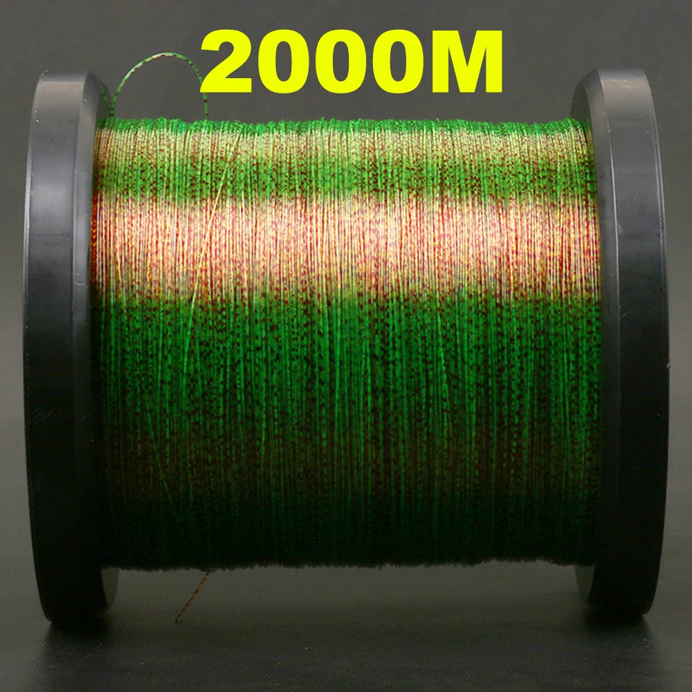 ThornsLine-sedal de Pesca Invisible de 2000M, hilo de nailon recubierto de fluorocarbono biónico con manchas 3D, monofilamento, para Pesca de carpa pesca accesorios de pesca pesca accesorio pesca accesorios mar