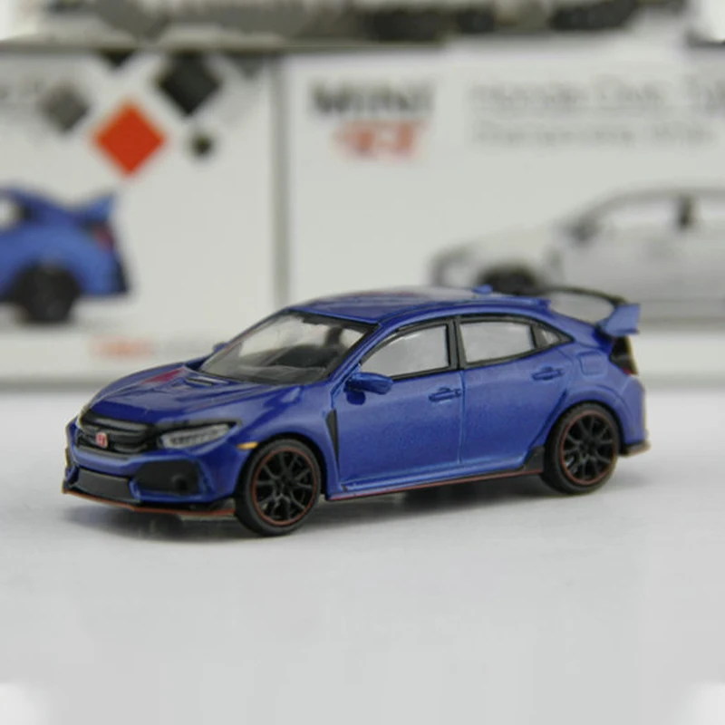 1:64 Scale Alloy HONDA CIVIC TYPE-R FK8 Simulation Car Model Metal Diecast Toys Vehicle for Collectible Gift Collection Display