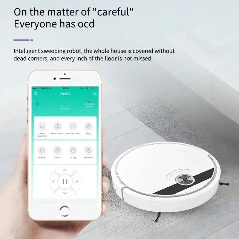 2024 NEW Robot Vacuum Cleaner APP Remote Automatic Control Sweeping Robot with Water Tank Sweep and Wet Mopping Vacuum Cleaning