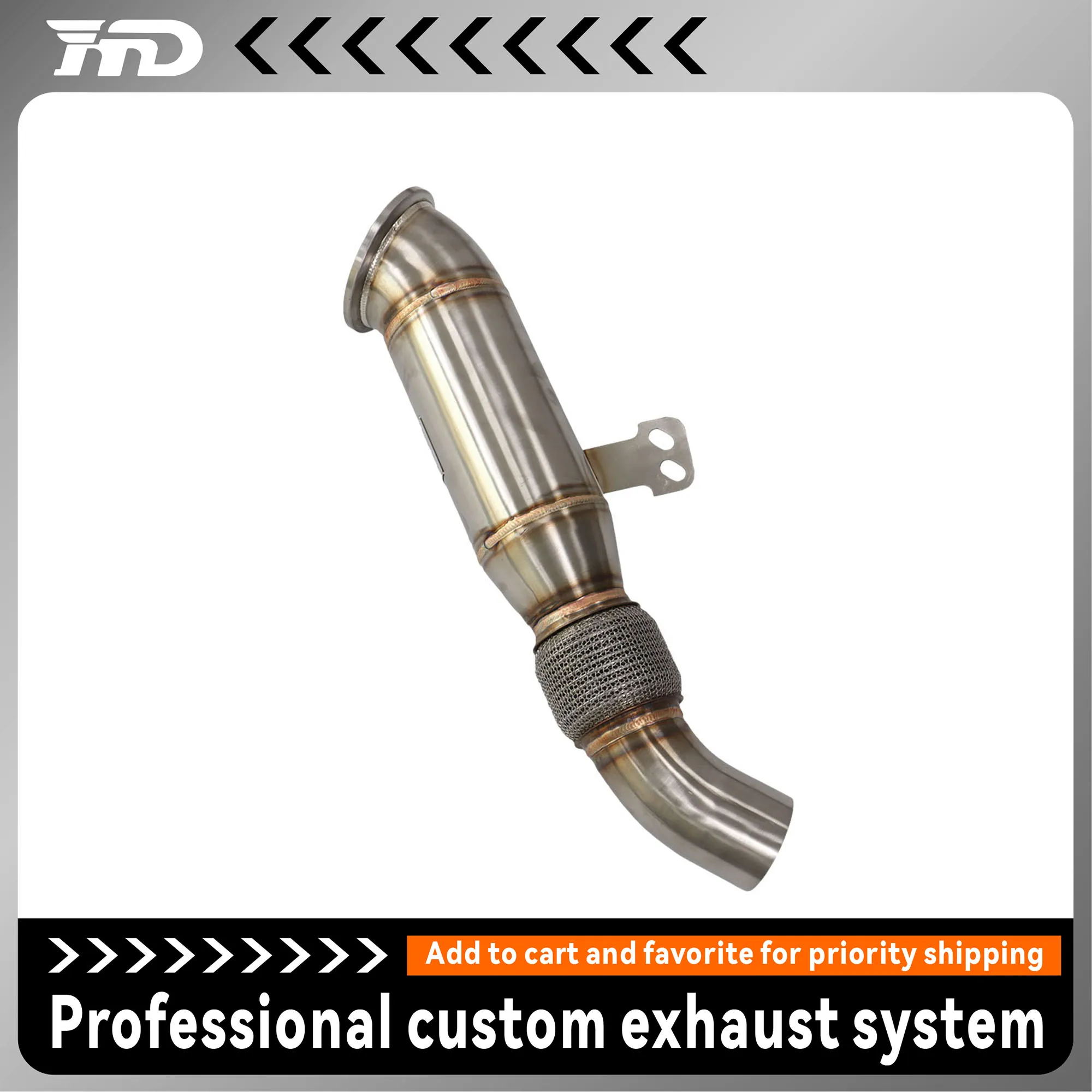 

【Hot sale recommendation】Large diameter exhaust for Toyota Supra A90 B58 non-destructive installation 5-year warranty