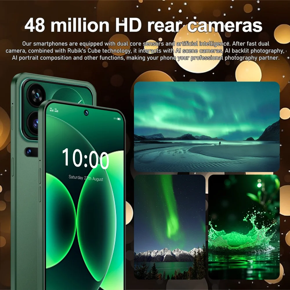 Teléfono Inteligente CHOTOG para 18 Pro Max, Teléfonos Móviles Inteligentes con 22G+2TB, Android Desbloqueado, Batería de 7800mAh, Pantalla Completa HD de 7.3 Pulgadas, Teléfono Celular Económico 4G 5G con Doble Tarjeta SIM, Cámara de 48MP+16MP, Reconocimiento Facial
