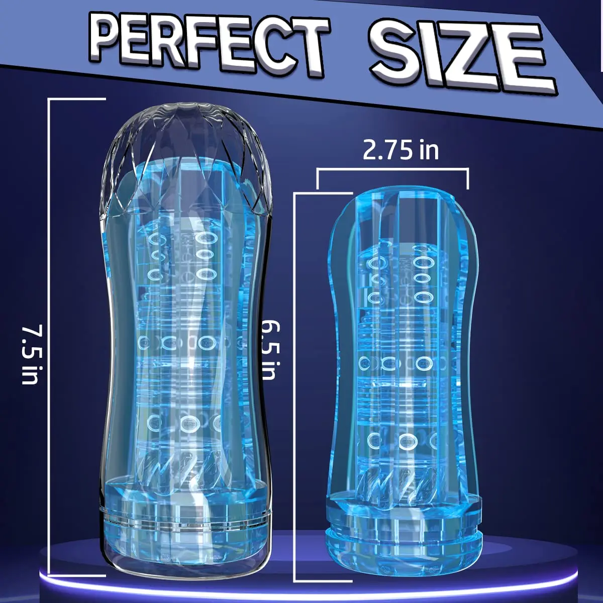 Toys For Men Manual Sucking Extrusion Male Masturbators, Portable Pocket Pussy Stroker With Vagina Textured Blowjob Sex Toy