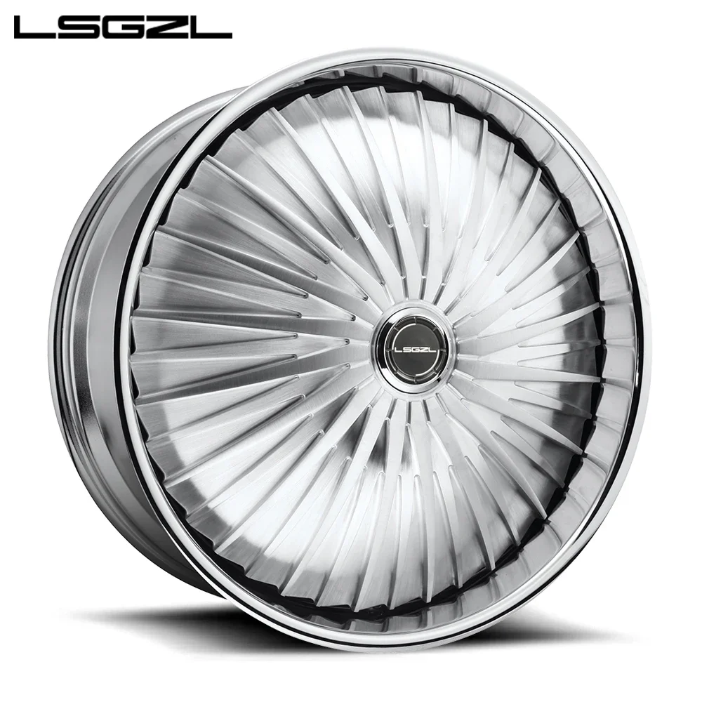 LSCZL hot  2023 Forged Alloy Car Wheel Rim 2 Piece Deep Concave WheelsCustom 19 20 21 22 23 24 Inch