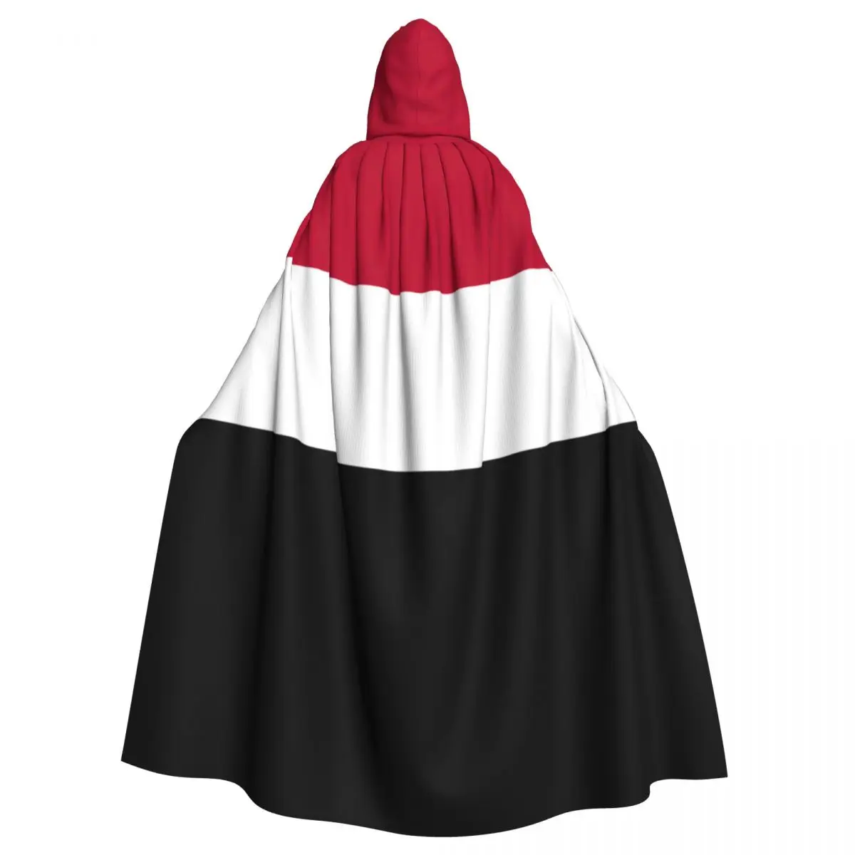 Yemen Flag Unisex Witch Party Reversible Hooded Adult Vampires Cape Cloak