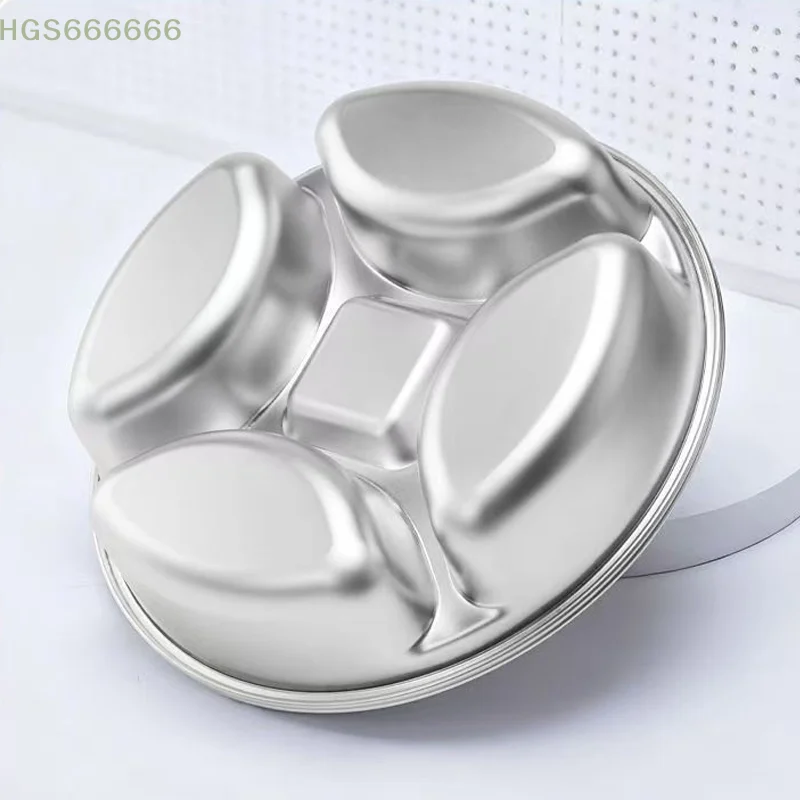 

Separate Plate And Condiment Tray Stainless Steel Divider Tray Kitchen Cooking Food Preparation Plate Condiment Plate