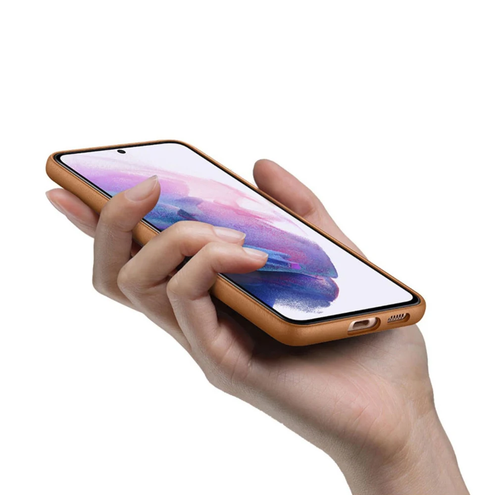 ฝาครอบหนังต้นฉบับสําหรับ Samsung Galaxy S21 Ultra เคสหนังแท้เคสป้องกันพรีเมี่ยม