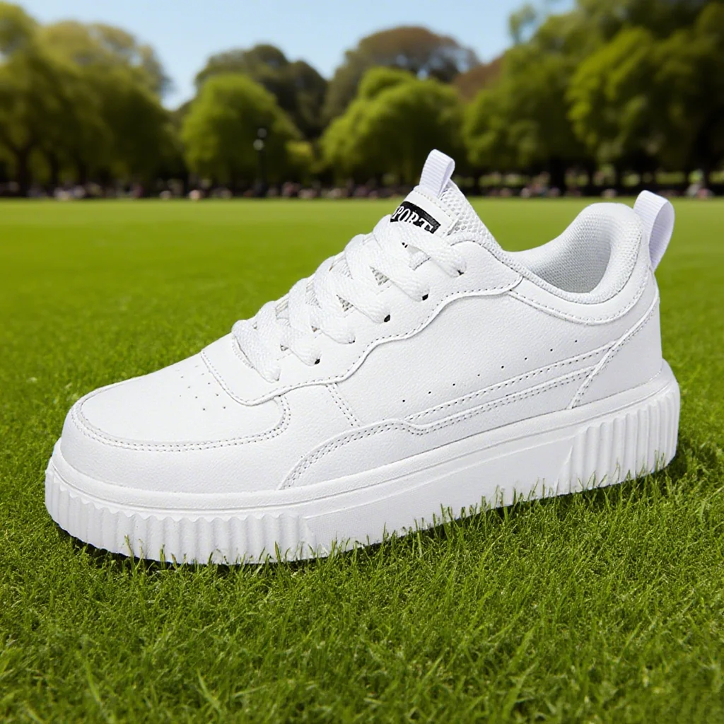 Fashion Women Casual Shoes Breathable Walking Flat Shoes Sneakers White Female Footwear Sports Running Outdoor Walking For Men image 6