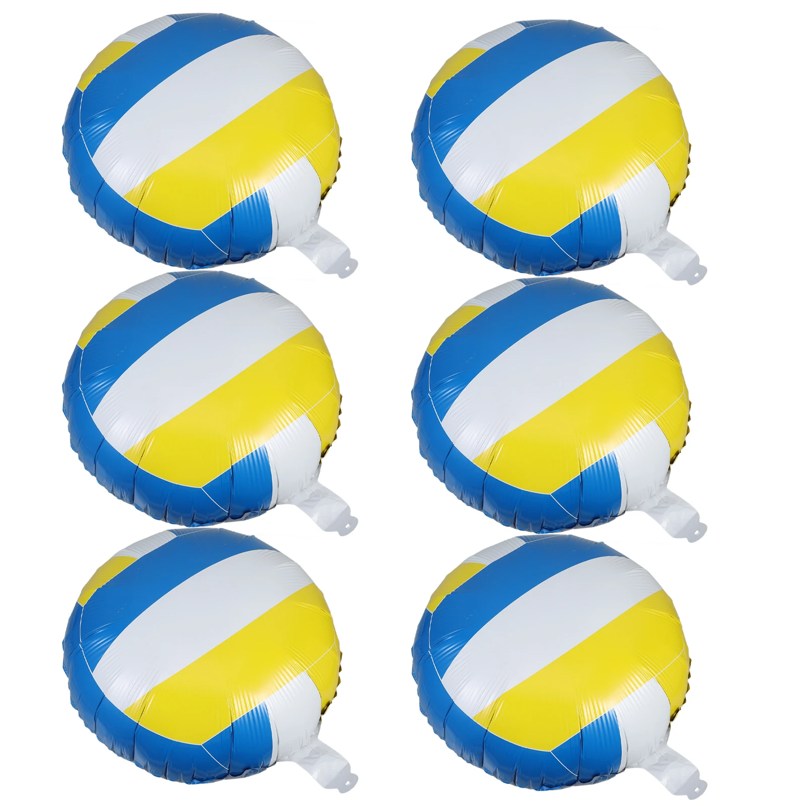 

6Pcs Volleyball Balloon Inflatable 18 Inch Sports Ball Party Birthday Supplies Volleyball Decorations Sports Ball Balloon