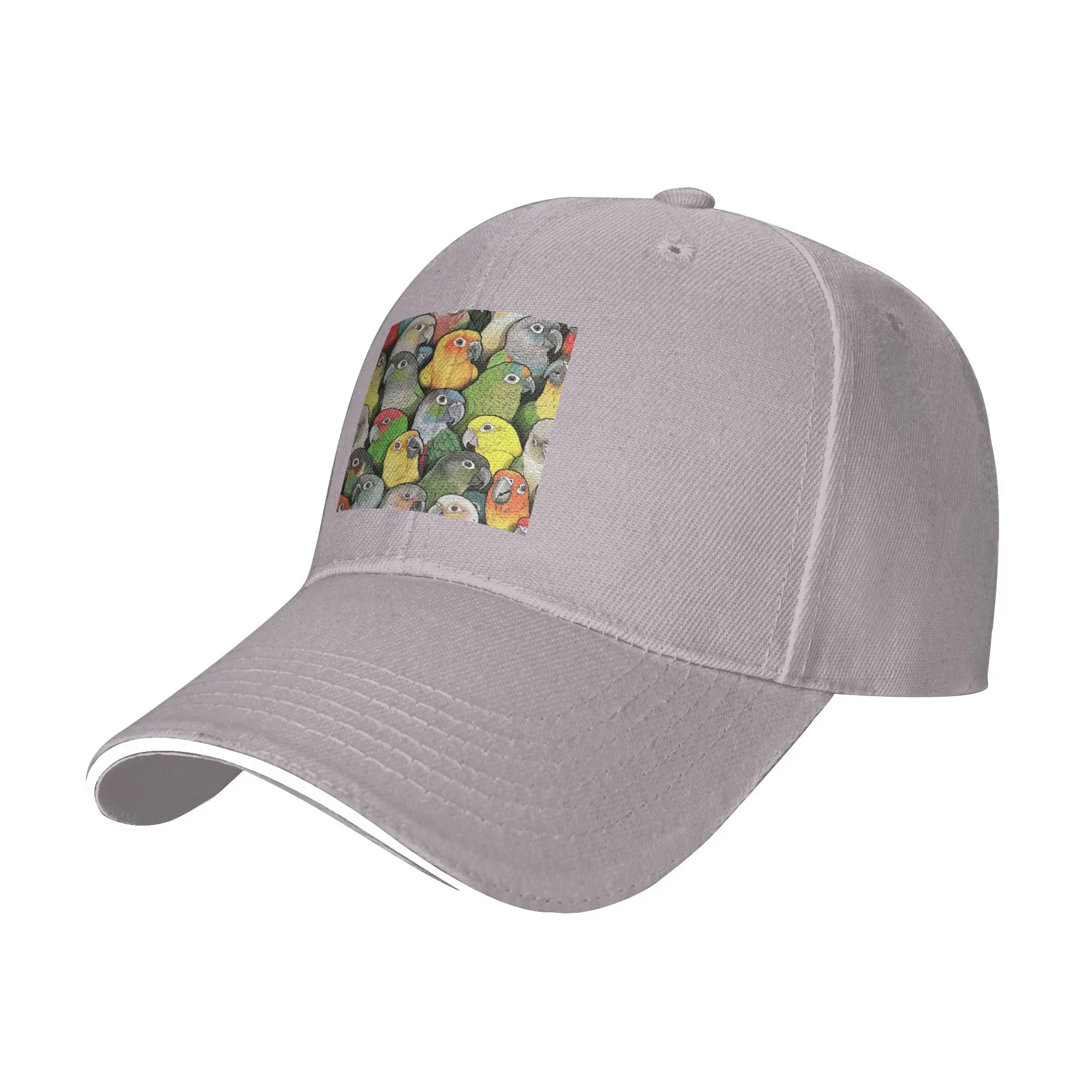 Colour of Conures Cap Fashion Casual Baseball Caps Adjustable Hat Hip Hop Summer Unisex Baseball Hats Customizable Polychromatic