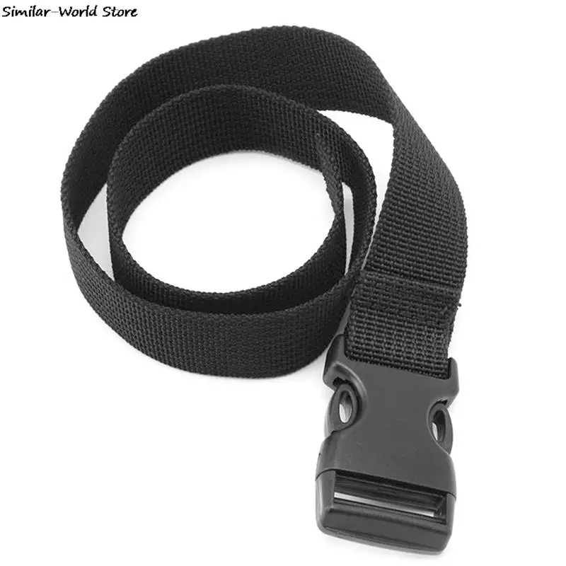 Black Durable Nylon 0.5~3M Travel Tied Cargo Tie Down Luggage Lash Belt Strap