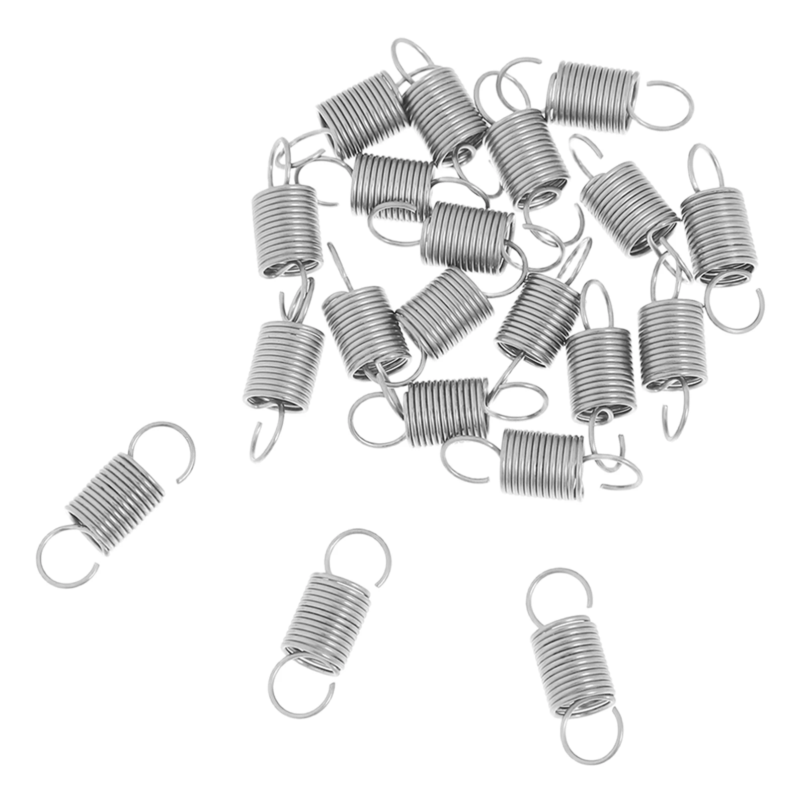 

20Pcs Stainless Steel Springs Double Hook Heavy Duty Tension Gym Hanger Swing Chair Hammock Porch Patio Extension Hooks