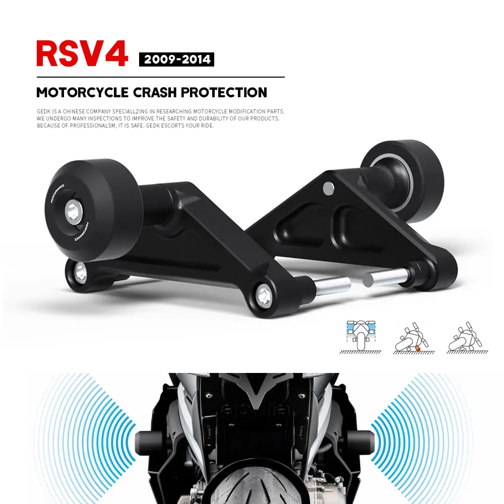 RSV4 Frame Slider Crash Protector For Aprilia RS V4 2009 to 2014 Motorcycle Falling Protection Crash Pad Accessories Parts