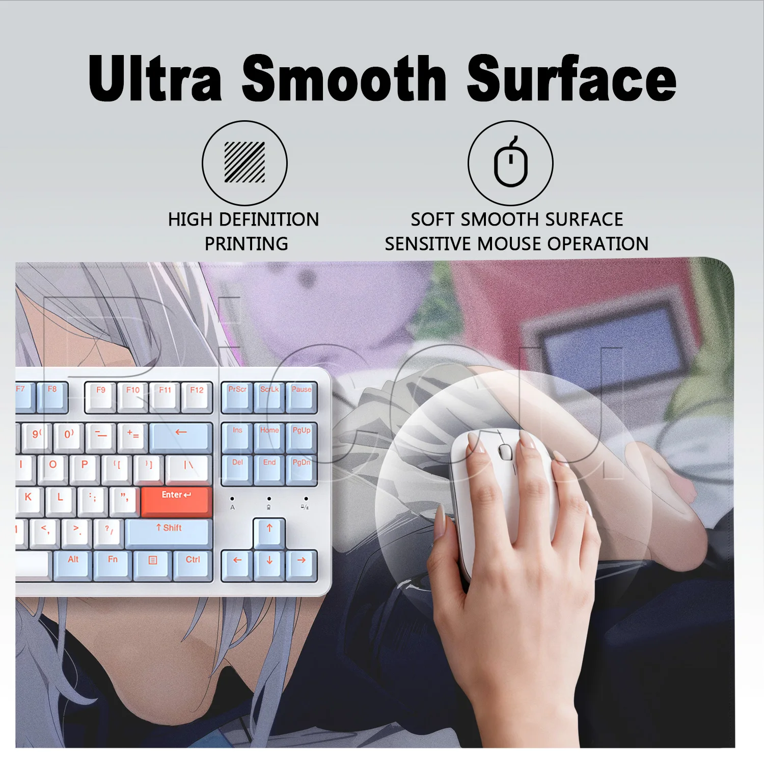 แผ่นรองเมาส์ XXL Tendo Kei Gam - Gaming Keyboard Blue บทวิจารณ์และราคา