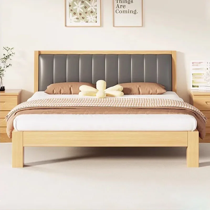 Nordic Master Bedroom Bed Double Hotel Designer Full Body Simple Confortable Bed Apartment Lazy Cama De Casal Home Furniture