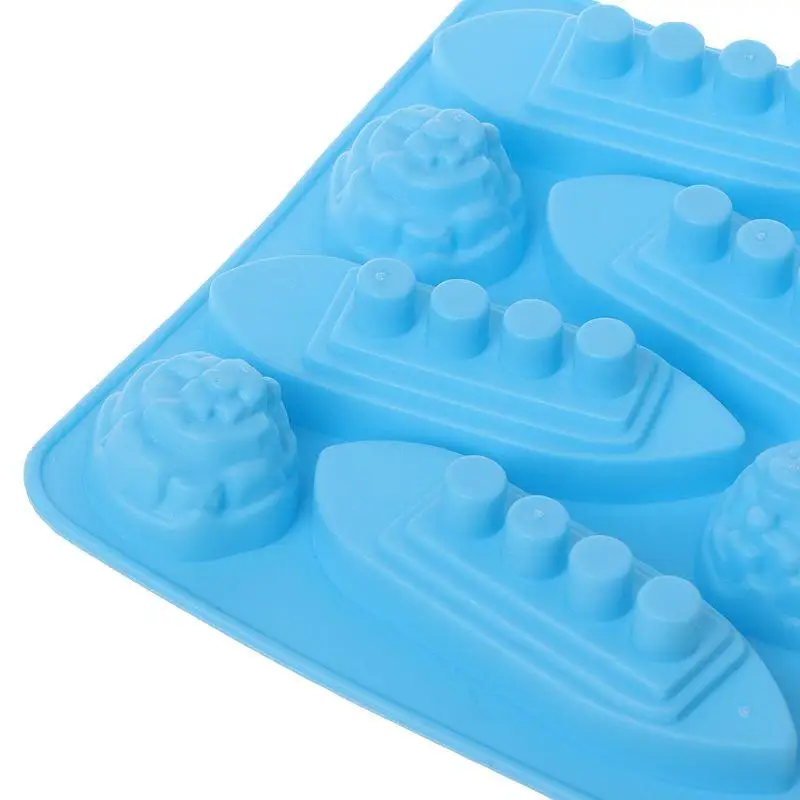 Silicone Bandejas para moldear molde tallado Titanic con forma para bebidas fiesta B95B
