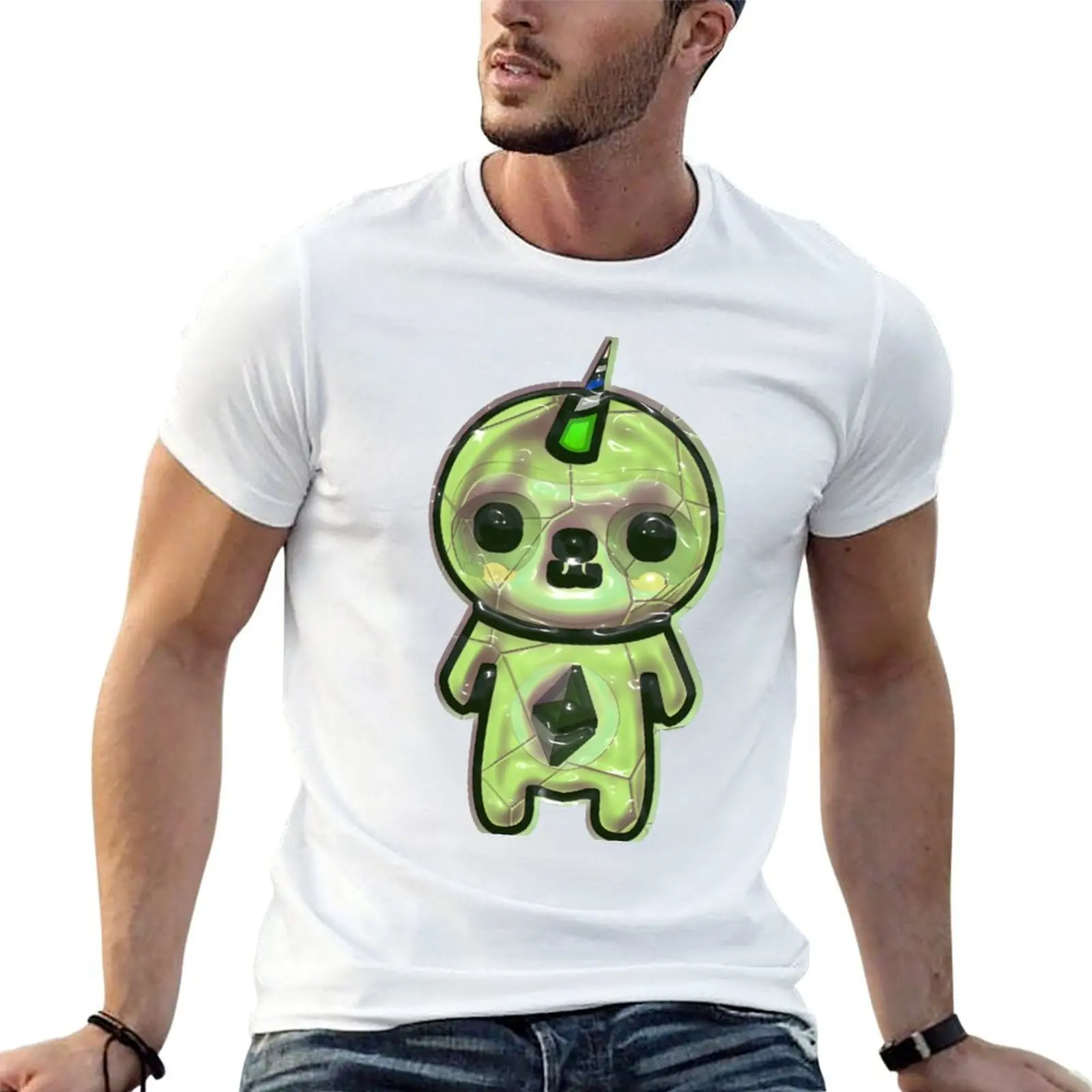T-shirt Ethereum Space Unicorn, vêtements de travail, t-shirt simple